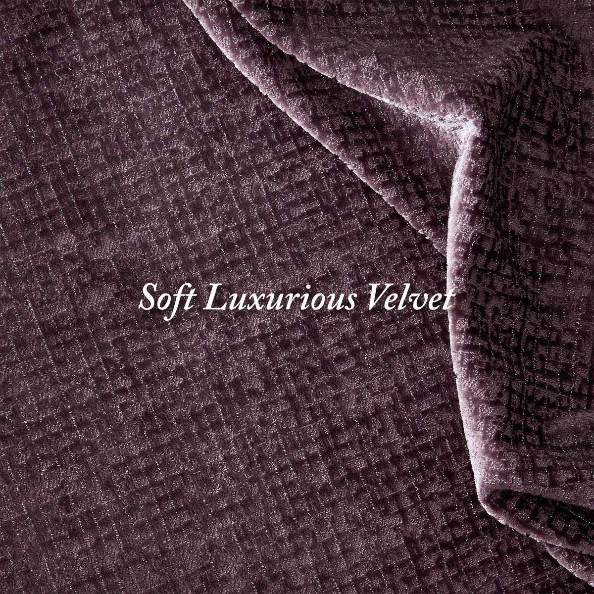 Mauve Velvet Jacquard King Comforter Set