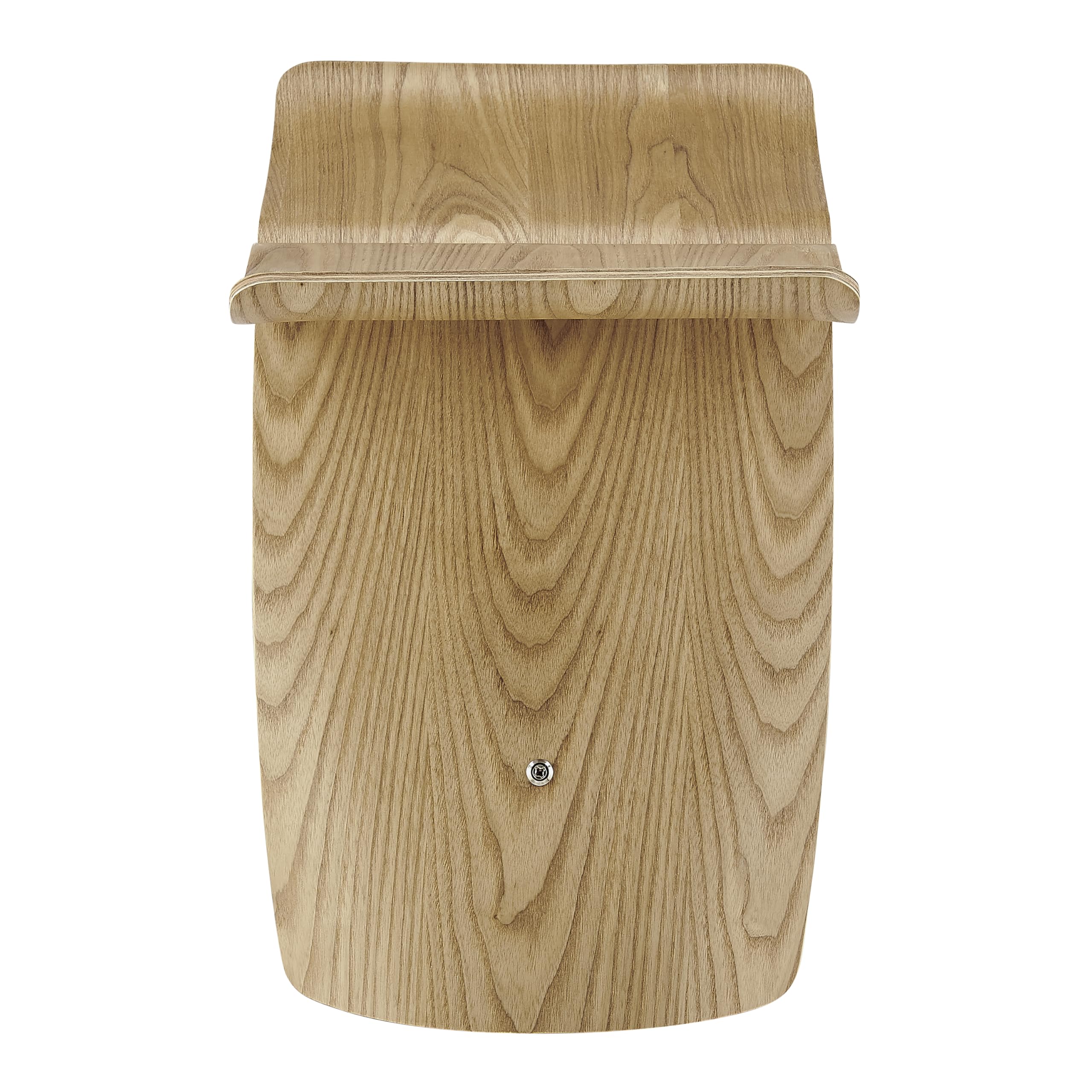 Euro Style Fleur End Table | Sculptural Ribbon-Curve Silhouette Butterfly Design | Easy-Reach Compact Side Table for Snacks, Drinks, Remote, Magazine or Living Essentials | Natural Ash Veneer