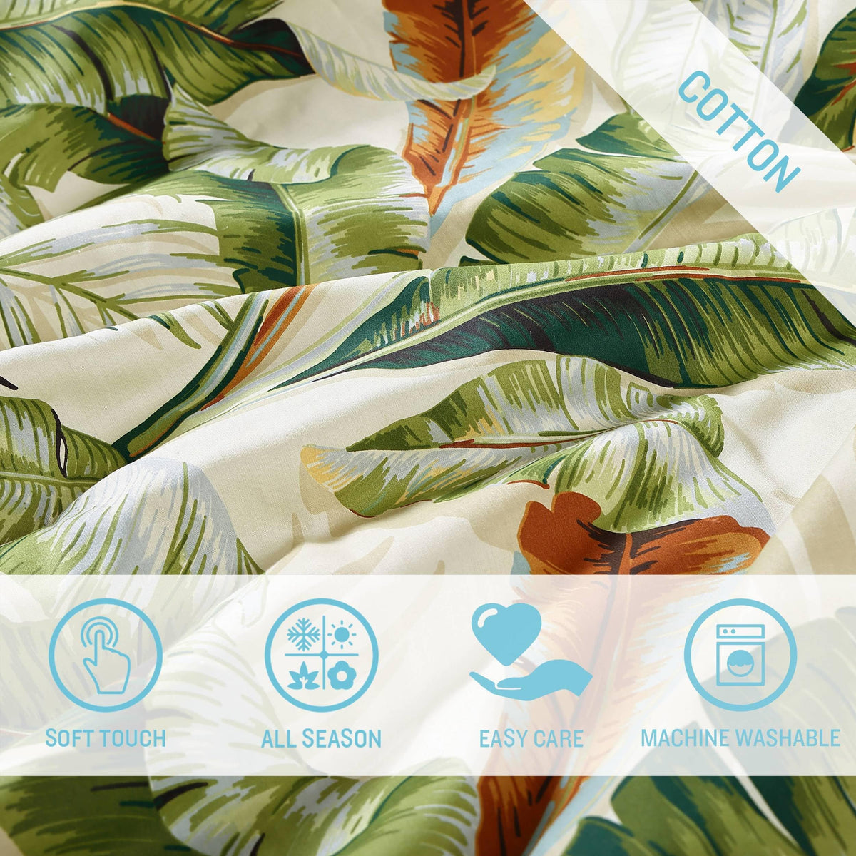 Tropical Cotton California King Comforter Set