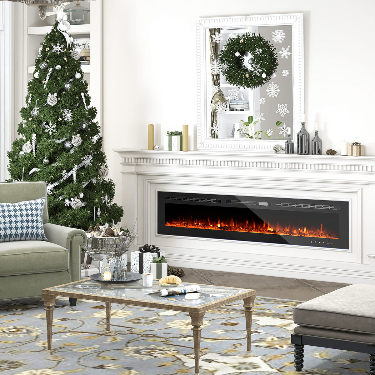 Recessed Electric Fireplace