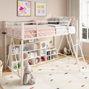Twin Metal Low Loft Bed