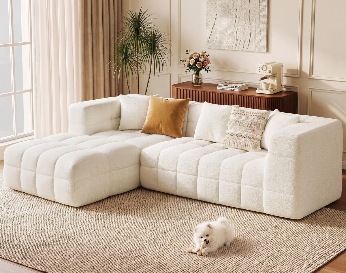 Chenille Modular Sectional Sofa with Chaise