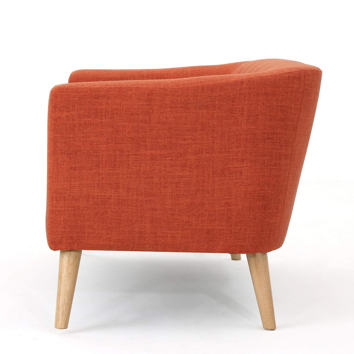 Mid-Century Orange Loveseat