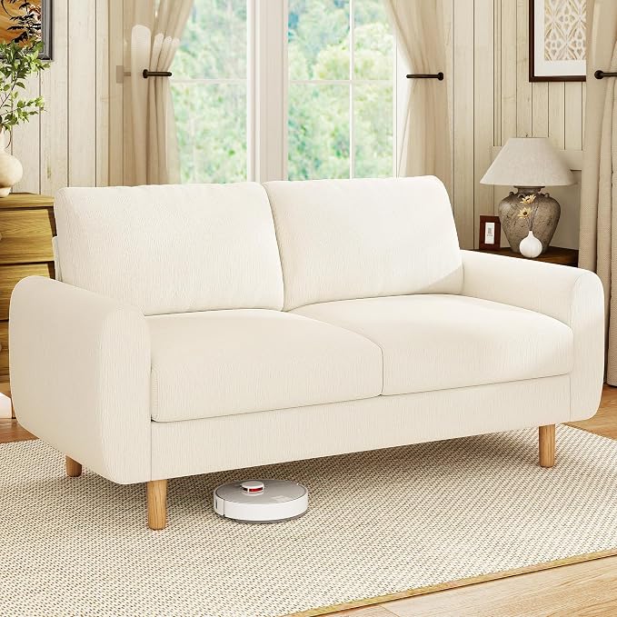 68" Green Chenille Loveseat Sofa