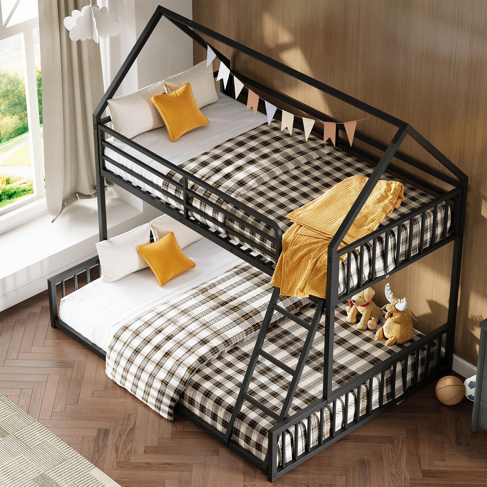 Twin Over Full House Bunk Bed