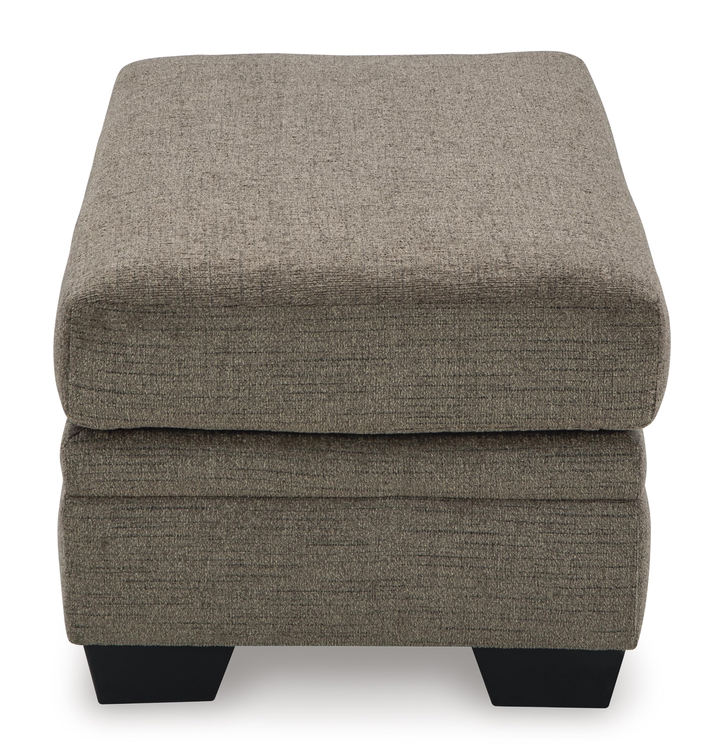 Signature Design by Ashley Stonemeade Modern Ottoman with Foam Cushion, Grayish Brown