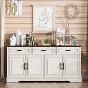 66-Inch Farmhouse Sideboard Buffet Cabinet with Storage