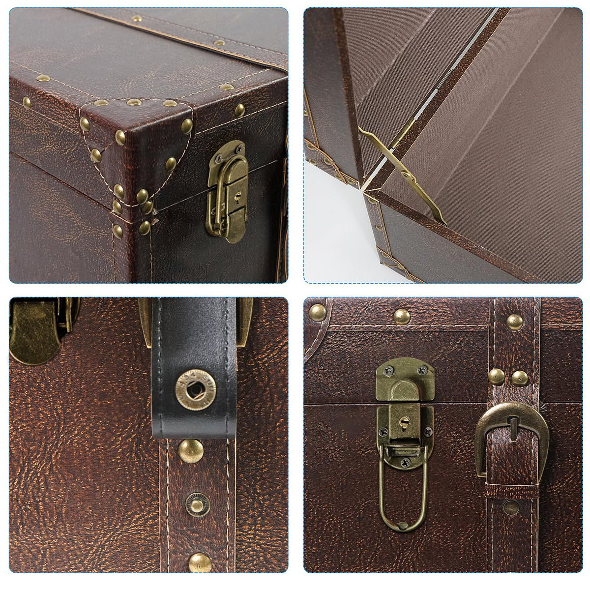 Vintage Wooden Storage Trunk