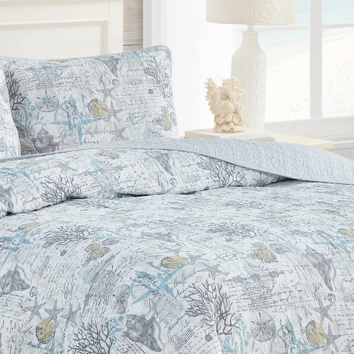 King Cotton Blend Quilt Set