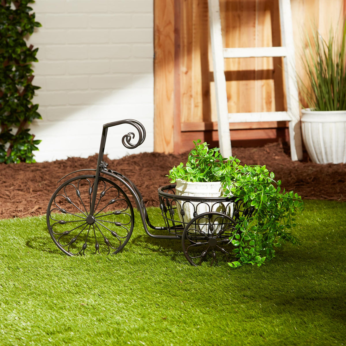 Summerfield Terrace Nostalgic Bicycle Home Garden Decor Iron Plant Stand