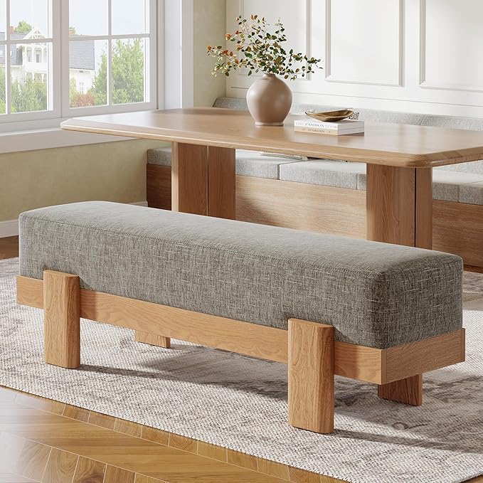 55-Inch Upholstered Dining Bench
