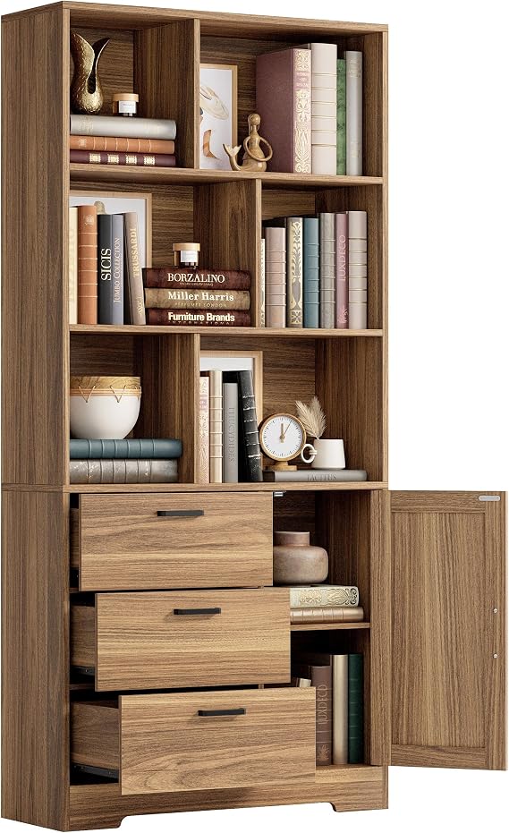 Bookcase with Doors and Drawers