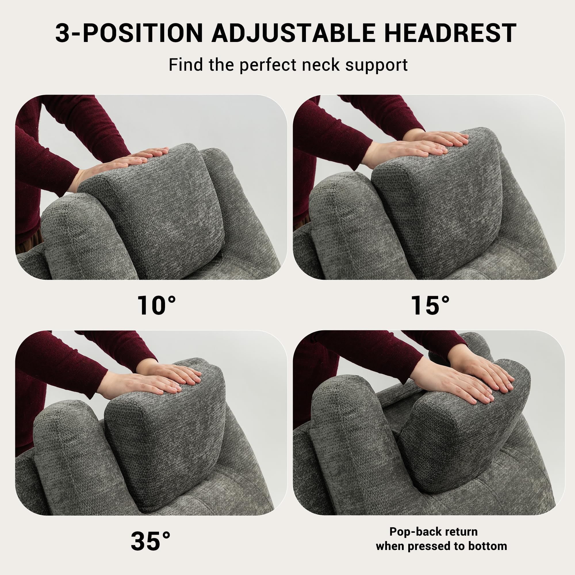 L-Shape Power Lift Recliner Chair with Massage & Heat