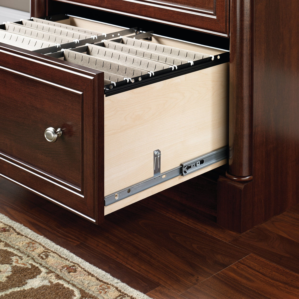 Cherry File Cabinet & Bookcase Set