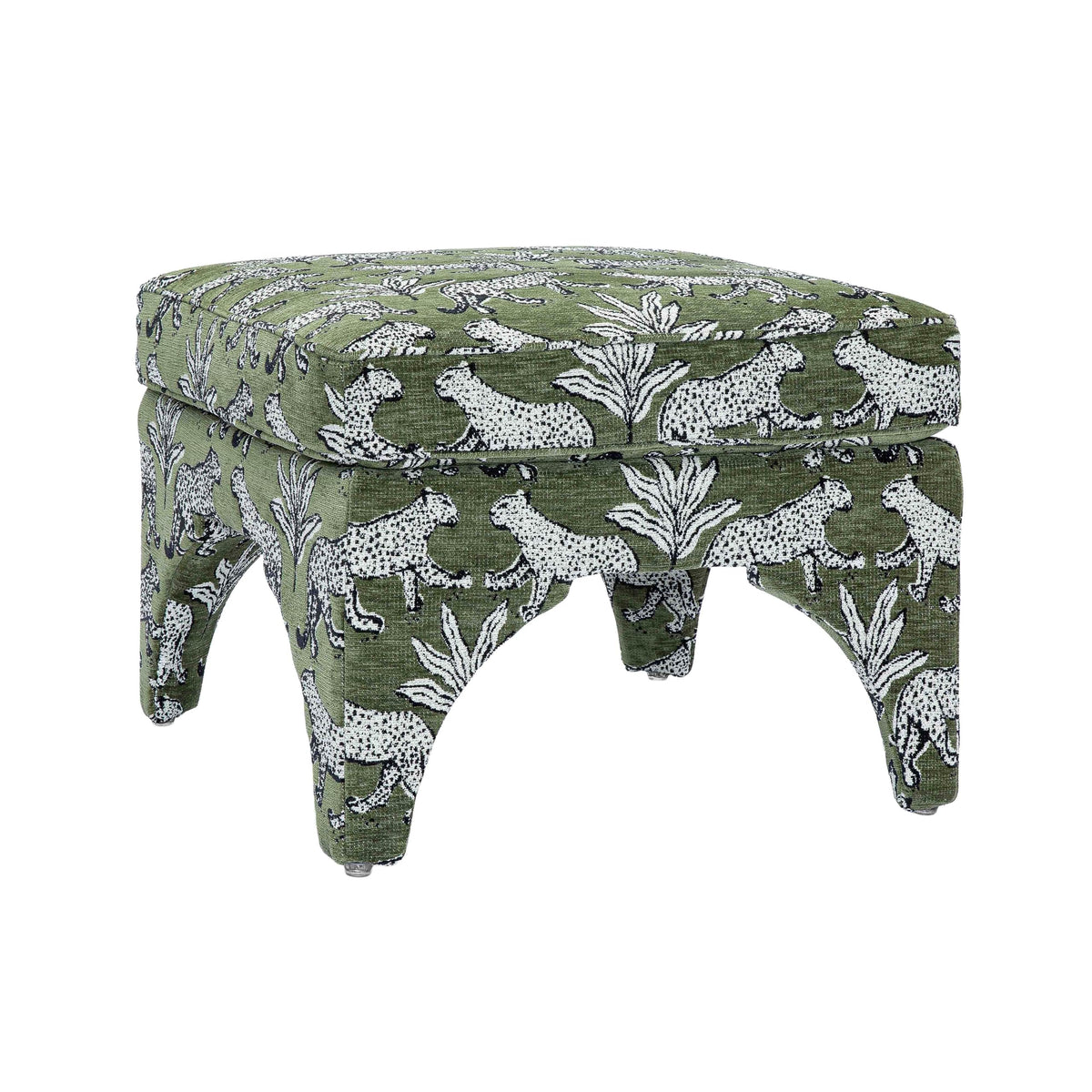 Square Jacquard Ottoman