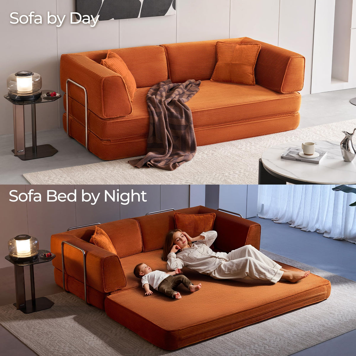 Corduroy Convertible Sofa Bed