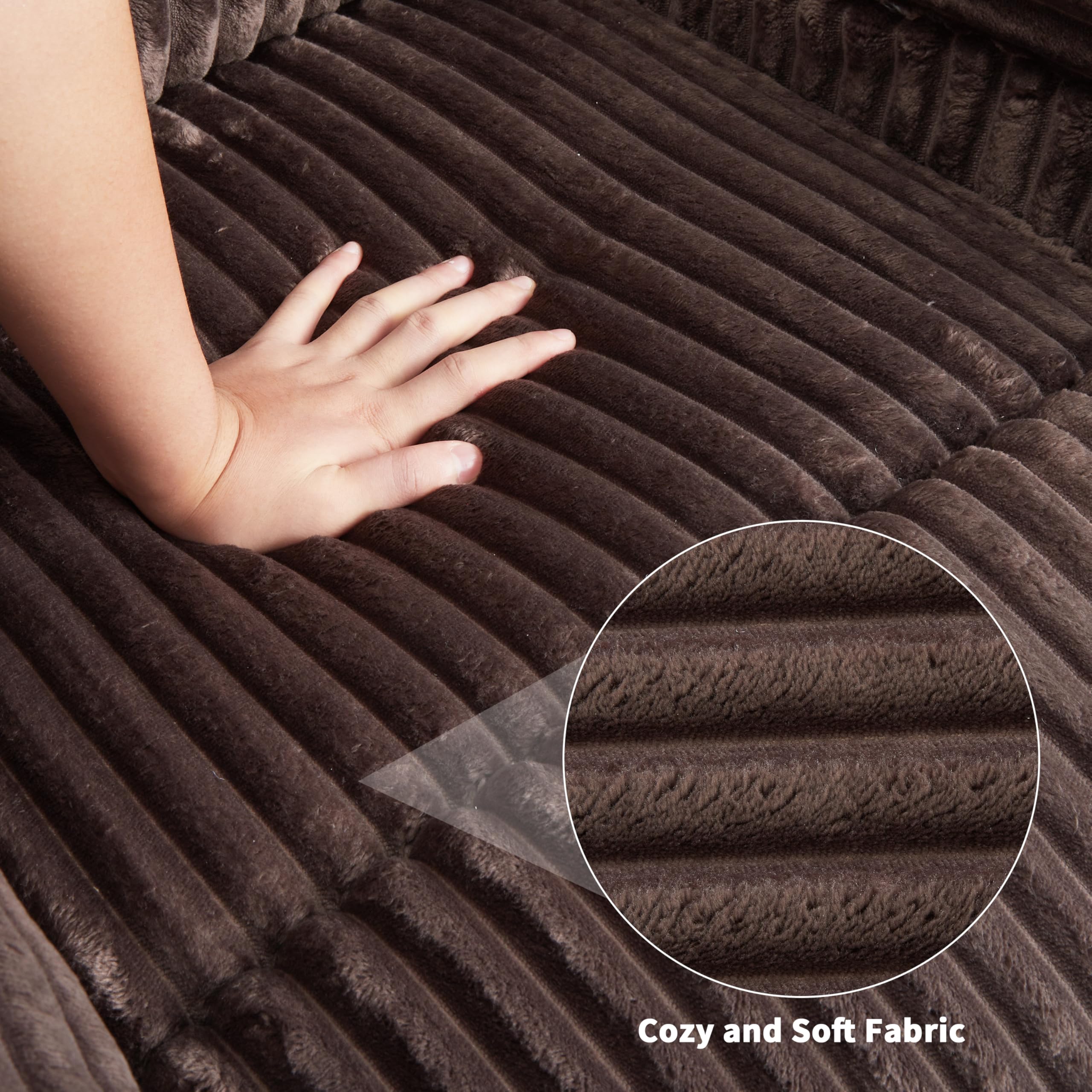 Corduroy Manual Recliner Chair