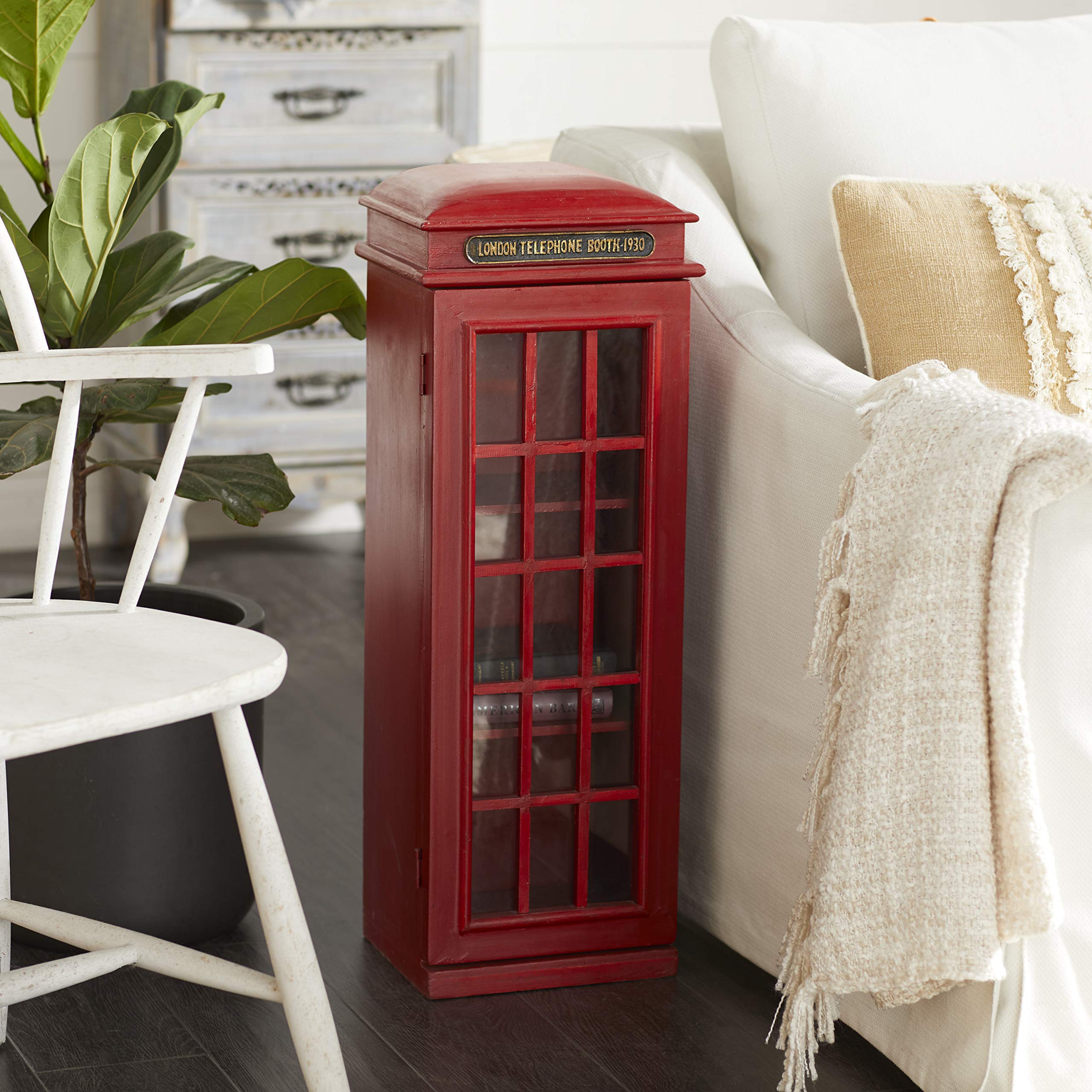 London Telephone Booth Storage Cabinet