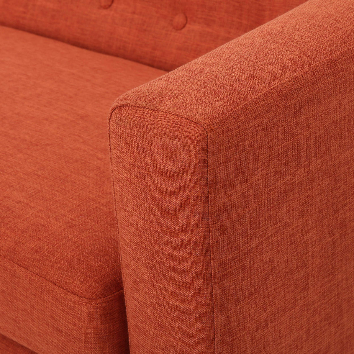 Mid-Century Orange Loveseat