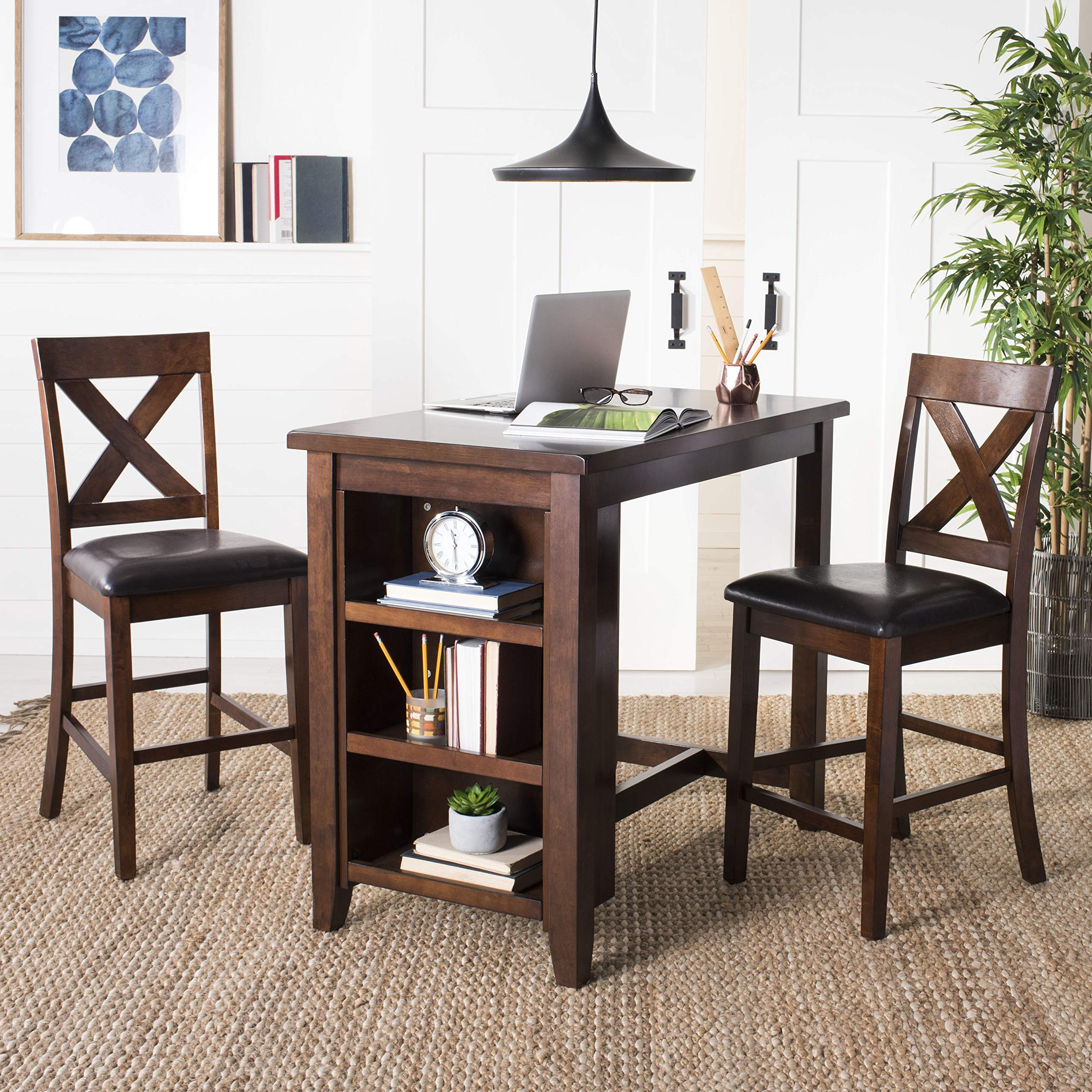 3-Piece Pub Dining Set with Storage