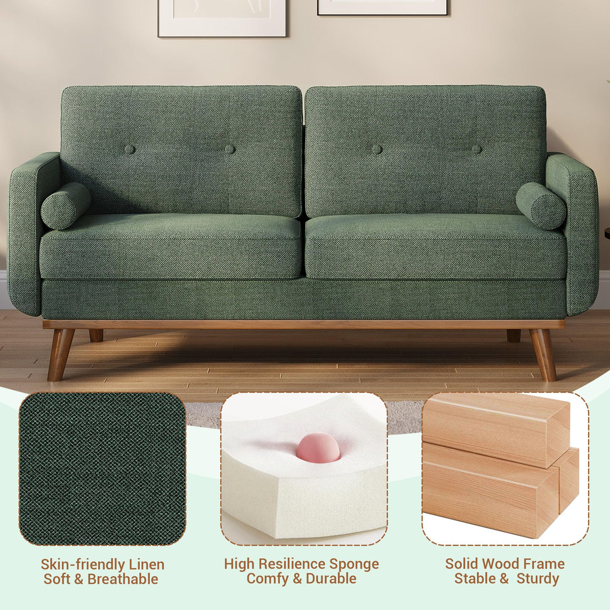 Mid-Century Modern Loveseat