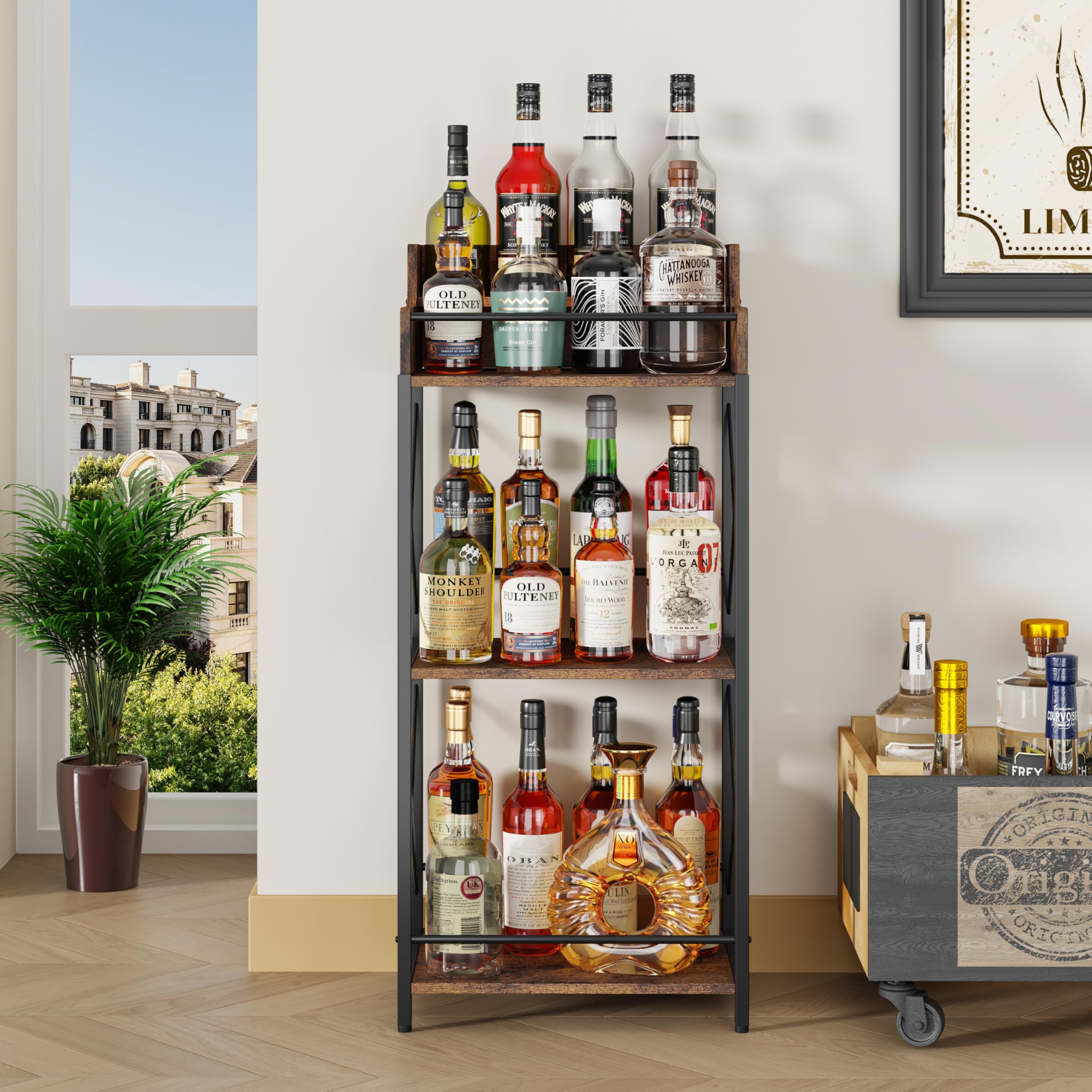 3-Tier Industrial Countertop Shelf