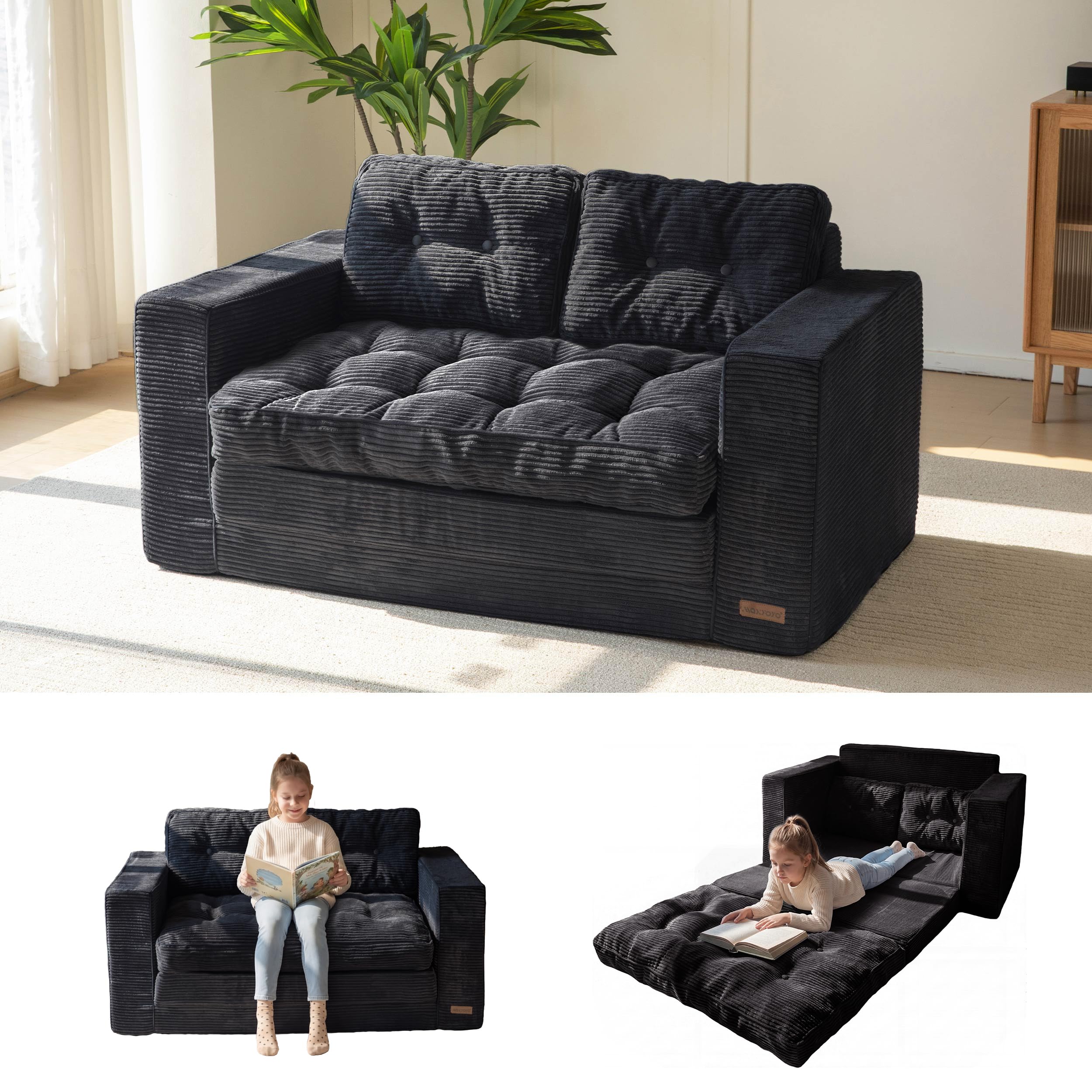 Convertible Sofa Bed with Pillows