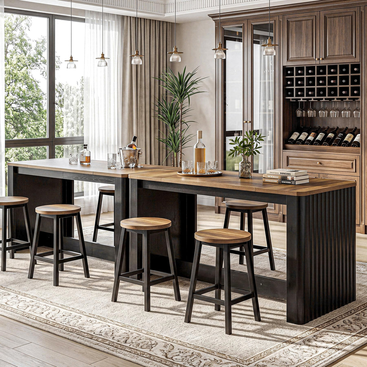 Farmhouse Counter Height Bar Table