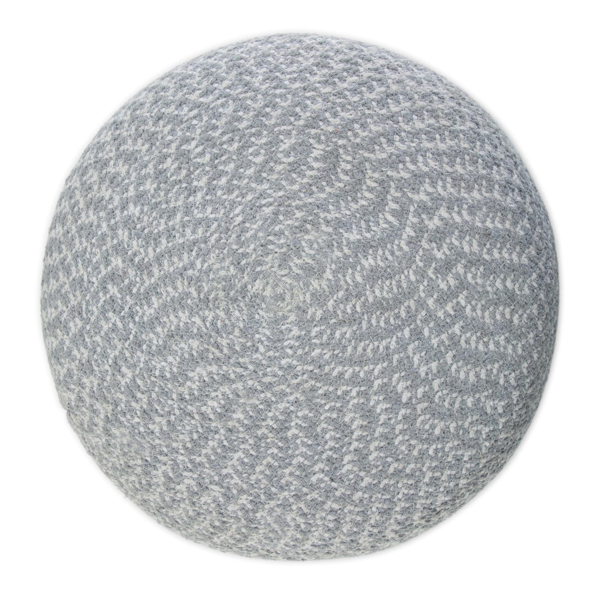 Round Braided Cotton Pouf
