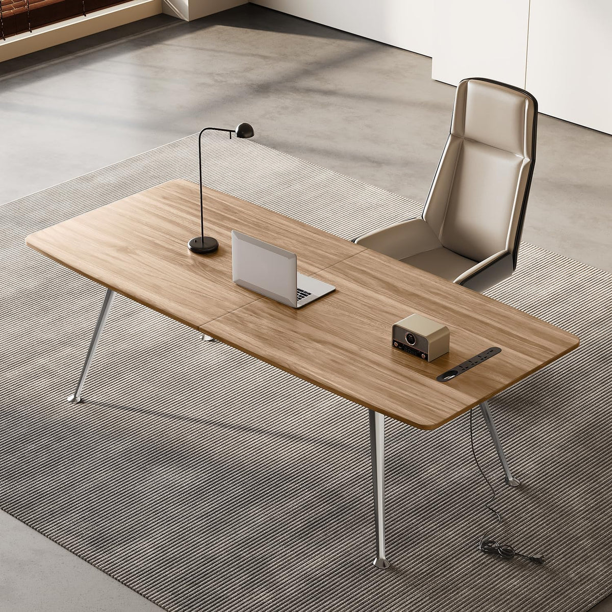 Executive Desk with Charging Station