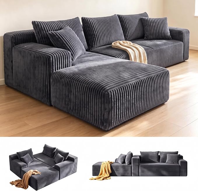Corduroy Modular Sectional Sofa
