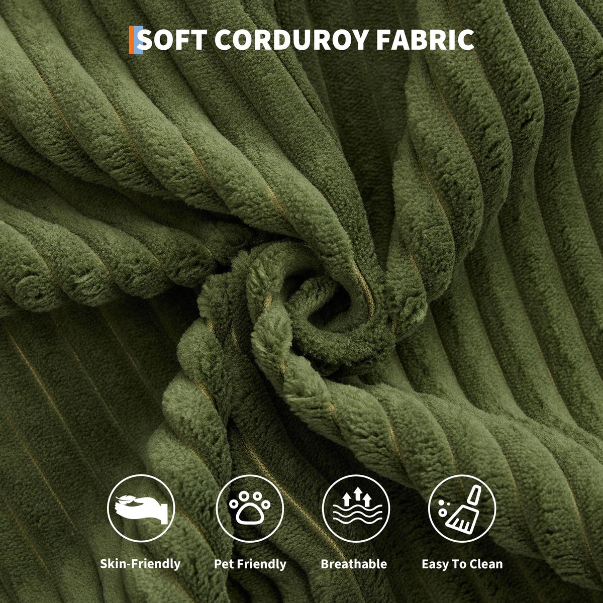 Corduroy Convertible Futon Sofa Bed