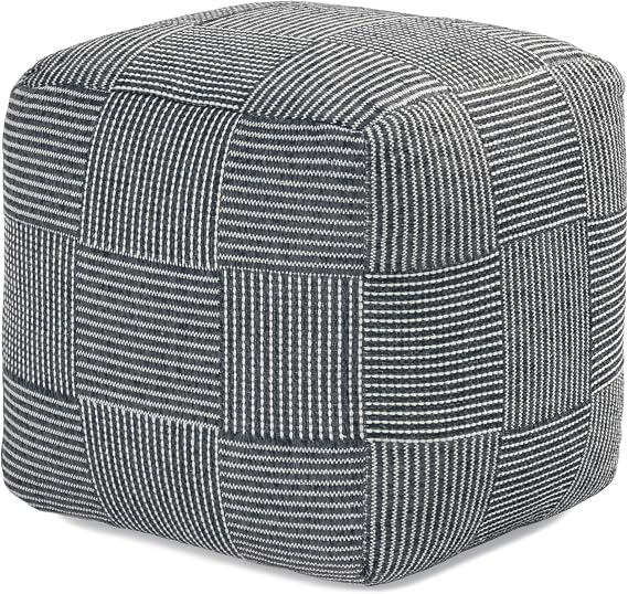 Square Pouf Ottoman Footrest