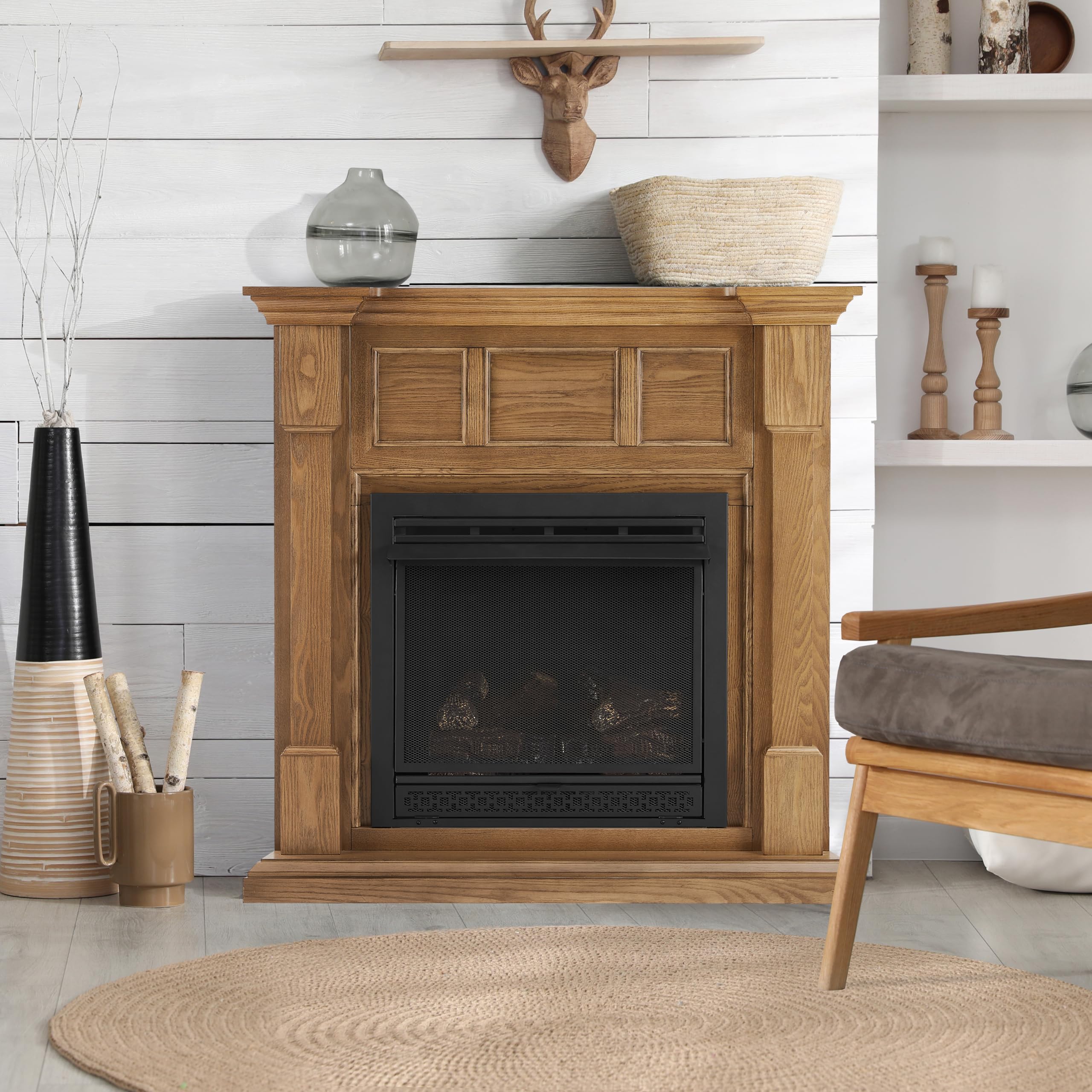 Dual Fuel Vent Free Fireplace System, 26,000 BTU