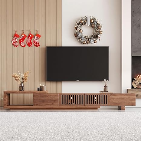Mid-Century Modern TV Stand for 80+ Inch TVs