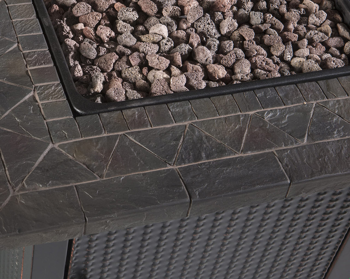 Square Propane Fire Pit Table