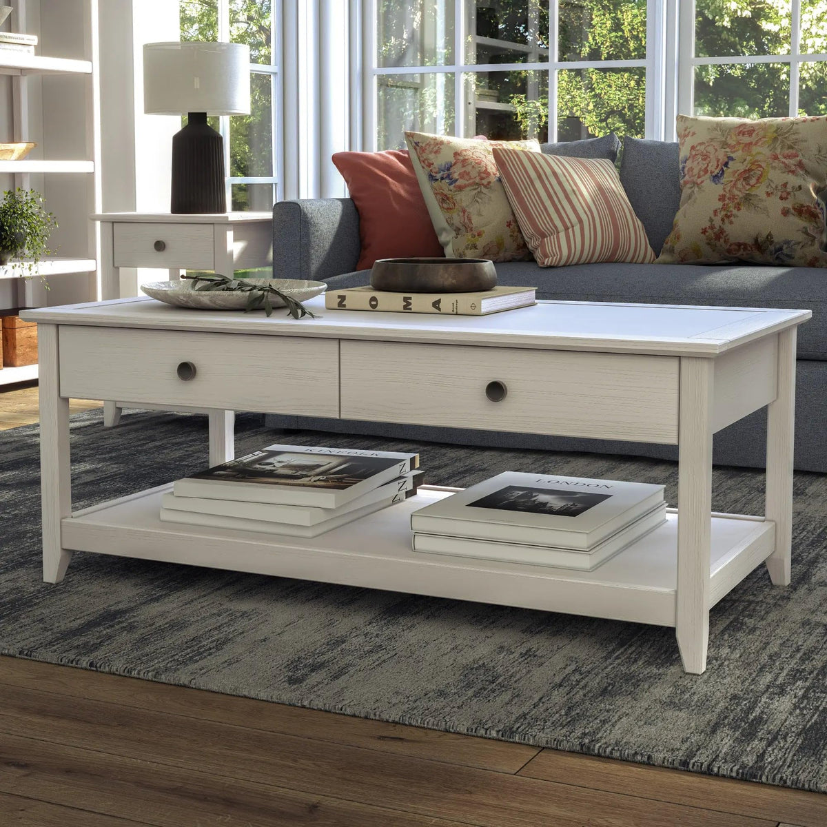 Greenport Coffee Table - Brushed White