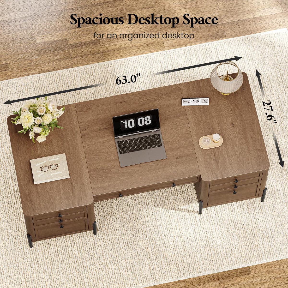 Executive Desk with Drawers