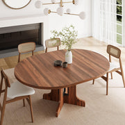 Round Extendable Dining Table, Seats 4-6