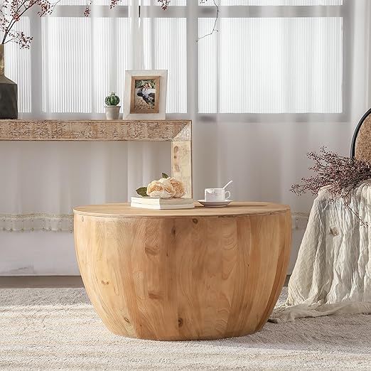 Barrel Drum Coffee Table