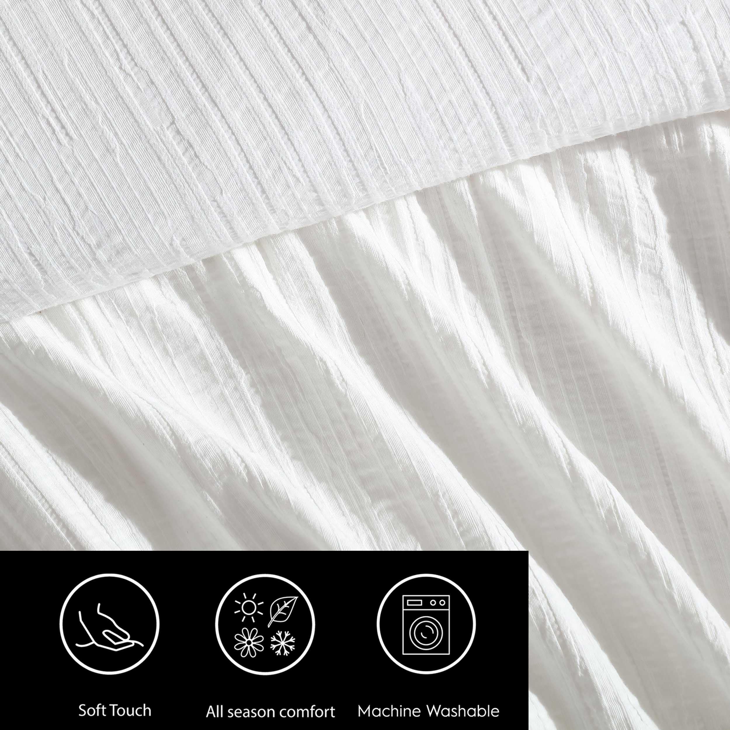 Bark Texture Comforter Set with Shams