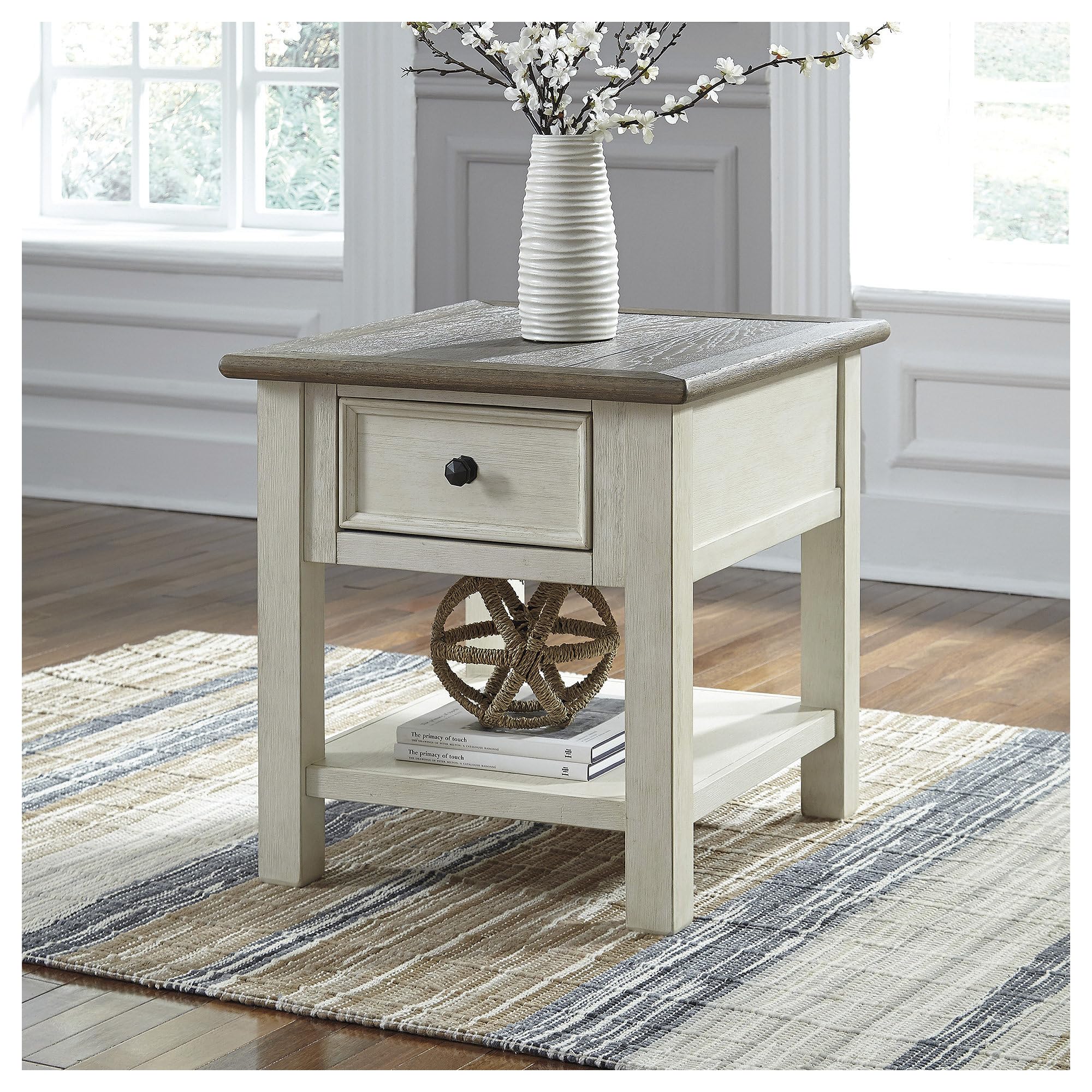 Farmhouse End Table with Drawer