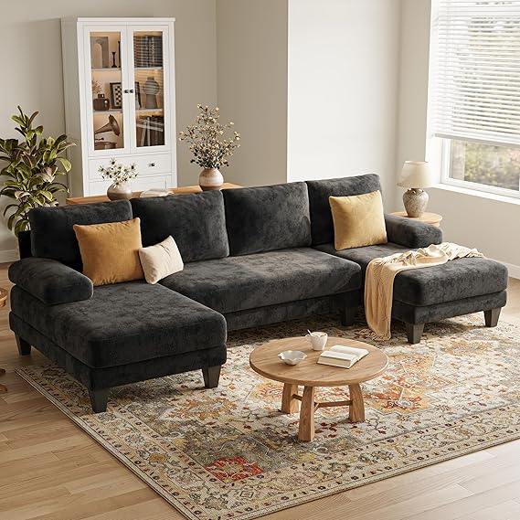 U-Shaped Sectional Sofa 112 Inch