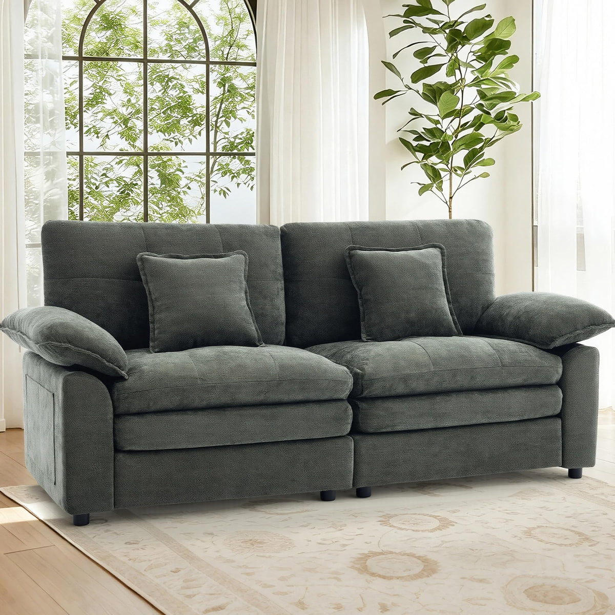 Chenille Loveseat