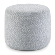 Round Braided Cotton Pouf