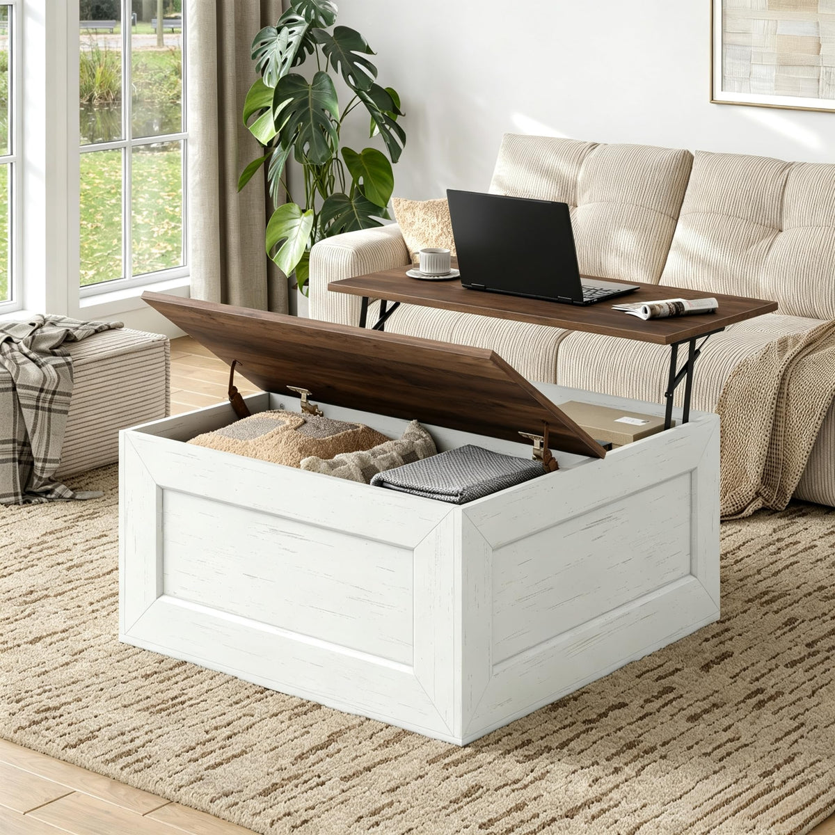 Square Lift-Top Coffee Table