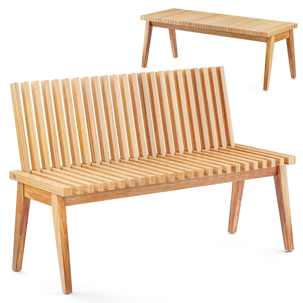 3-in-1 Acacia Wood Bench