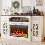 70" Fireplace TV Stand with 30" Electric Fireplace
