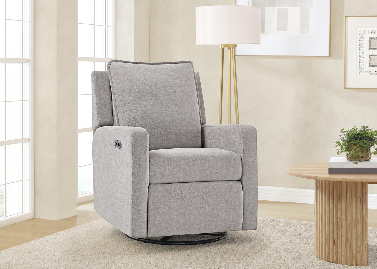 Delta Children babyGap Harlowe Power Recliner with USB-A & Charging Port Greenguard Gold Certified – Stain-Resistant Performance Fabric is Oeko-TEX Standard 100 Certified, Ash