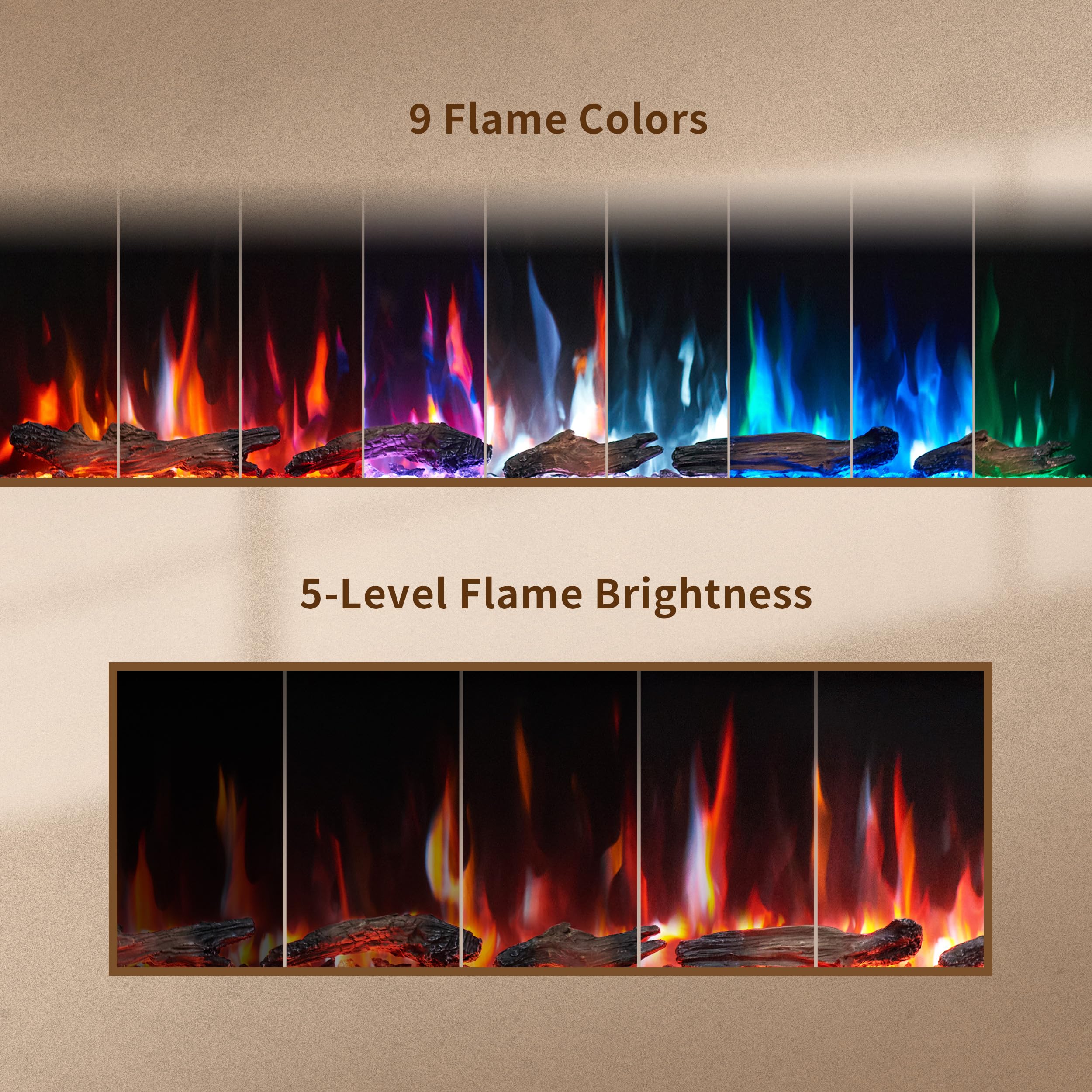 Linear Electric Fireplace – Wall Mount & Recessed